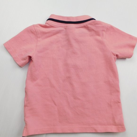 Gymboree Toddler Boys 2T Pink Short Sleeve Polo Shirt with embroidered Anchor - Picture 7 of 7